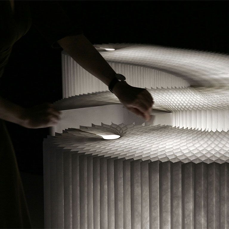 textile softblock - folding catering tables - portable bars - water resistant paper furniture - LED event lighting