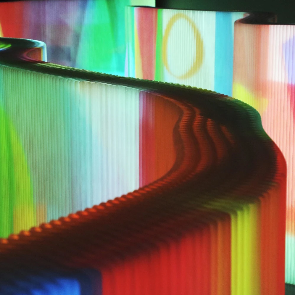 immersive video projection on a softwall by molo