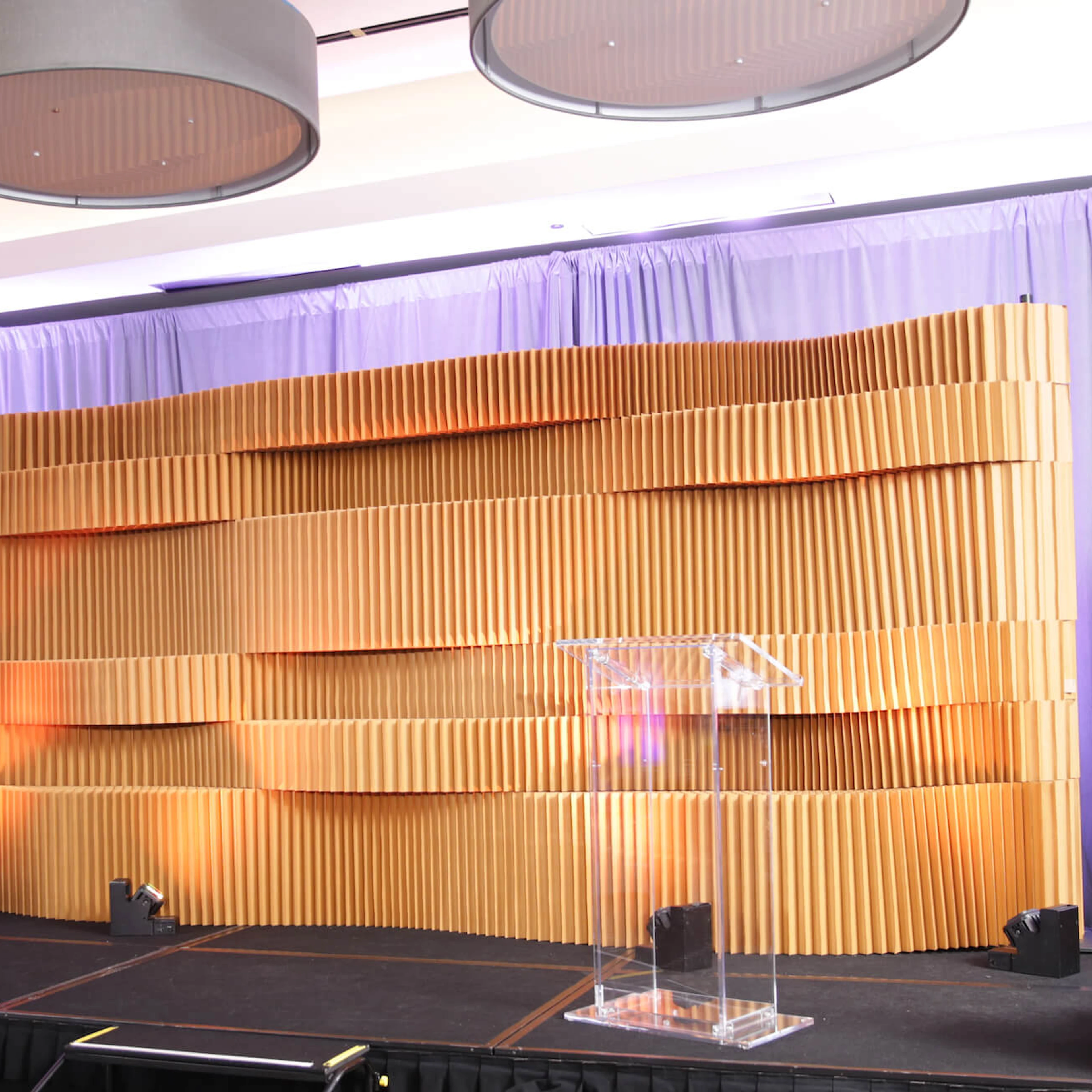 Precision Dynamics stage backdrop (USA)- brown softblock by molo
