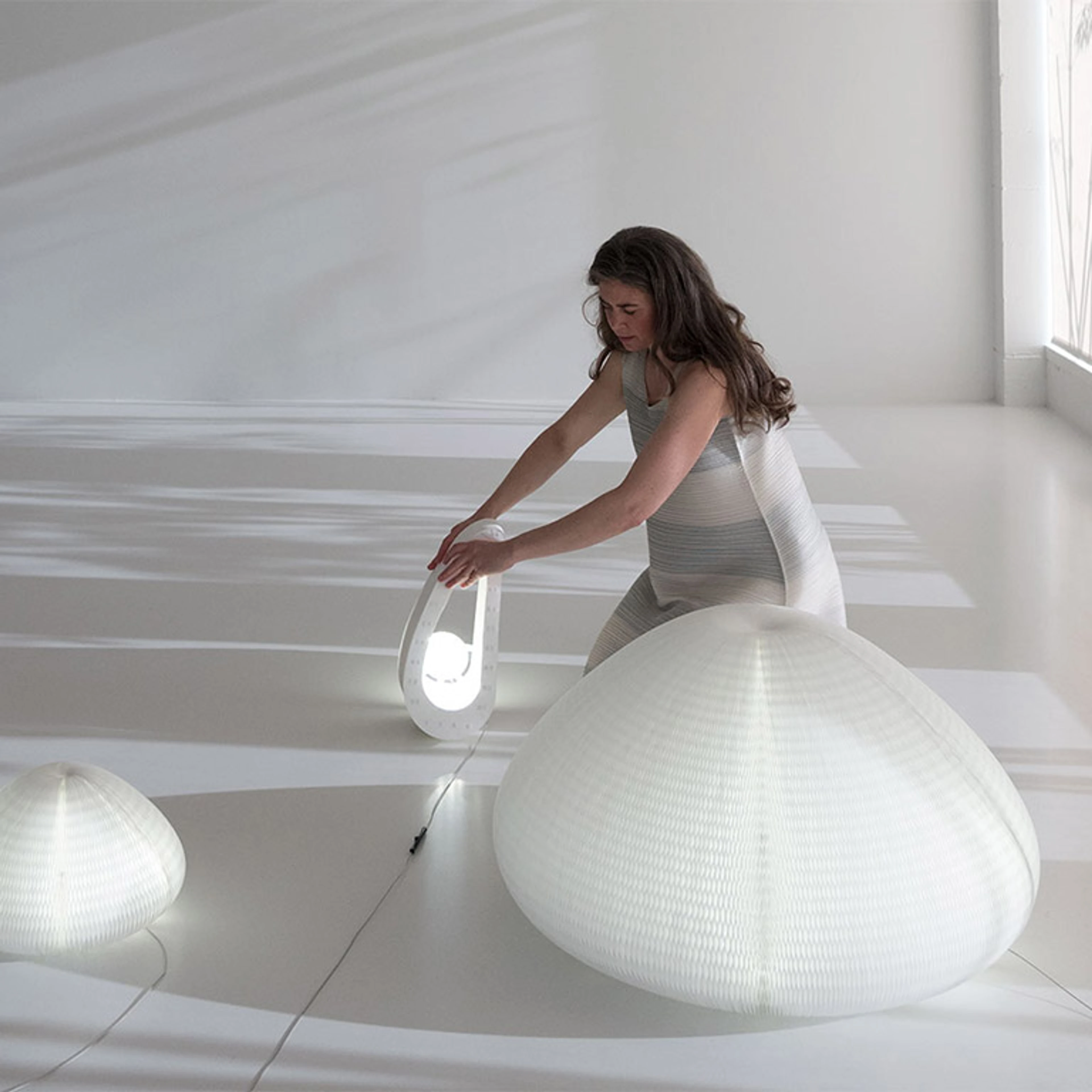 urchin softlight - Shape Shifting Lamp Lights - Paper Lighting