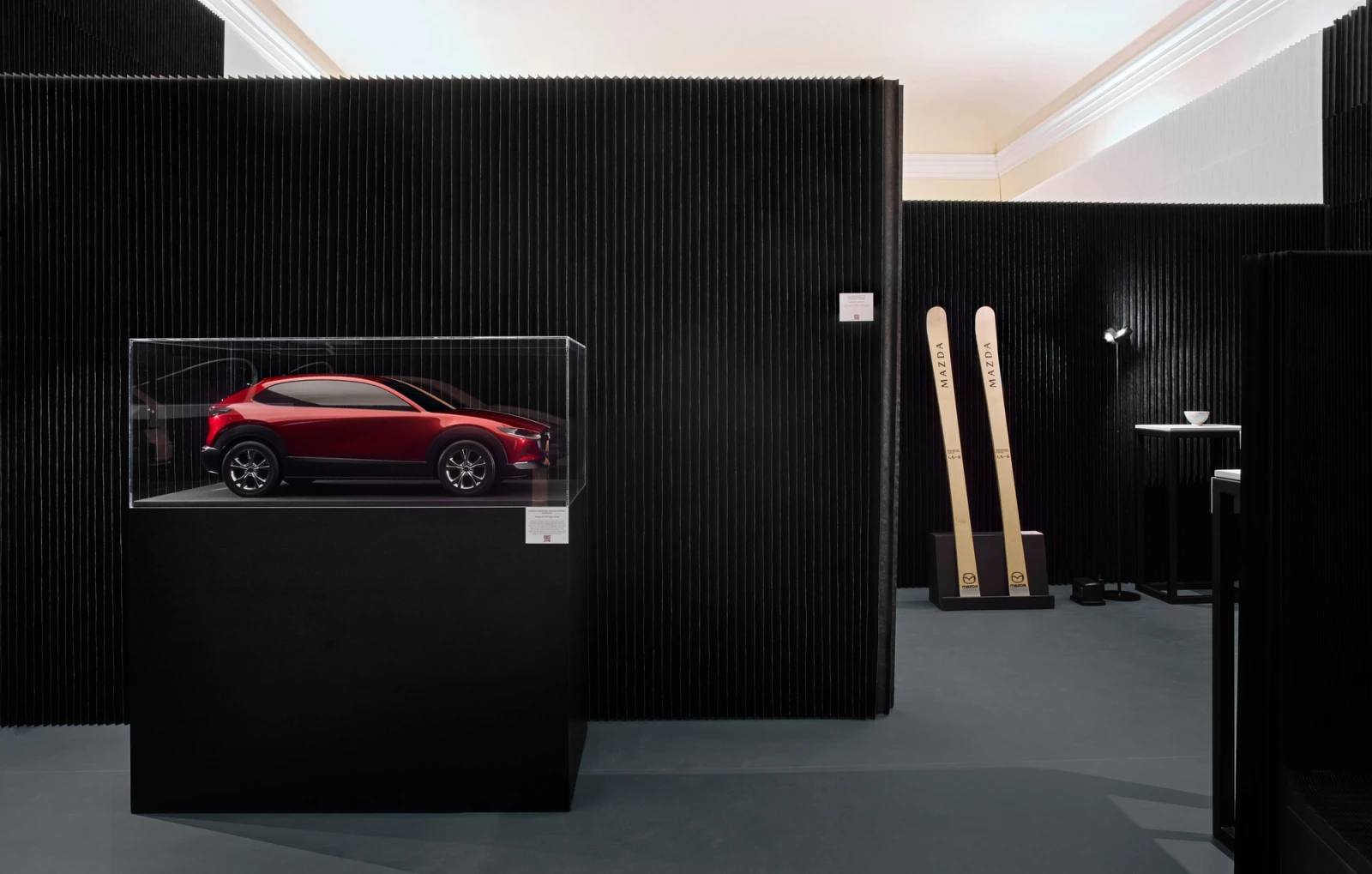 softwall black textile, softwall white textile, molo, room divider, Papercraft Workshop, Mazda, Michealangelo Foundation
