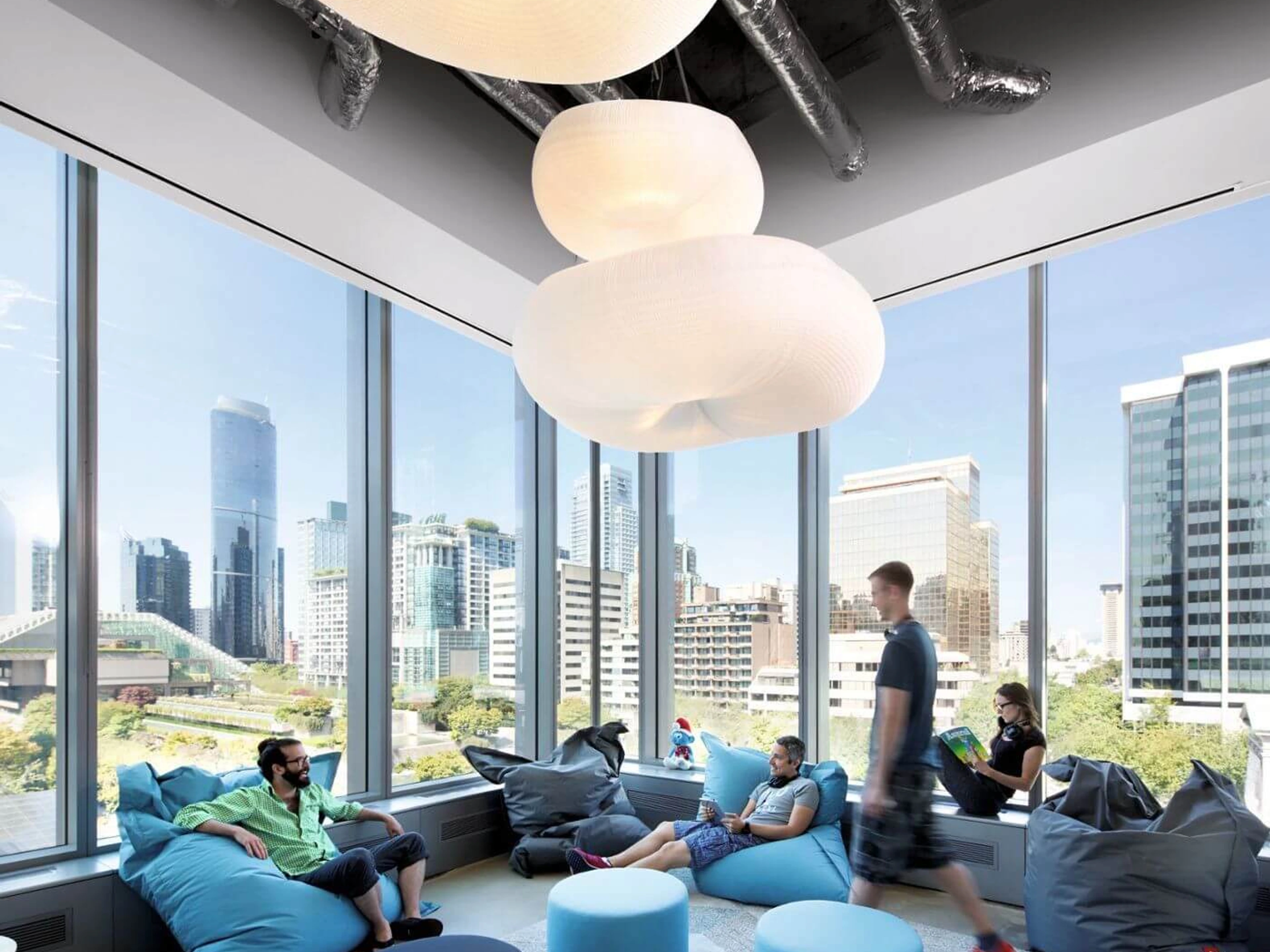 Sony Pictures - Imageworks Headquarters - cloud light fixture for offices