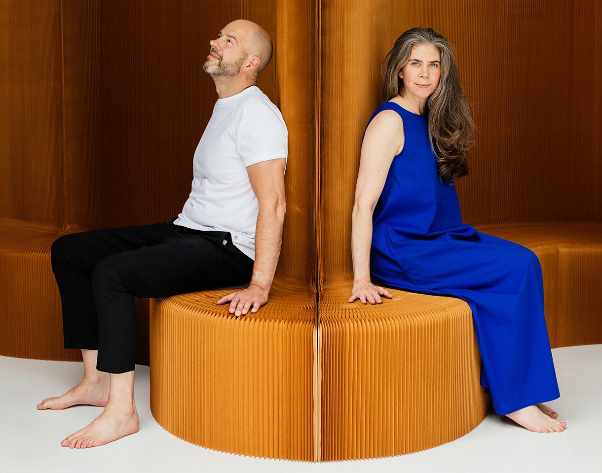 Stephanie Forsythe and Todd MacAllen, designers, artists and founders of molo, Portrait by Alana Paterson