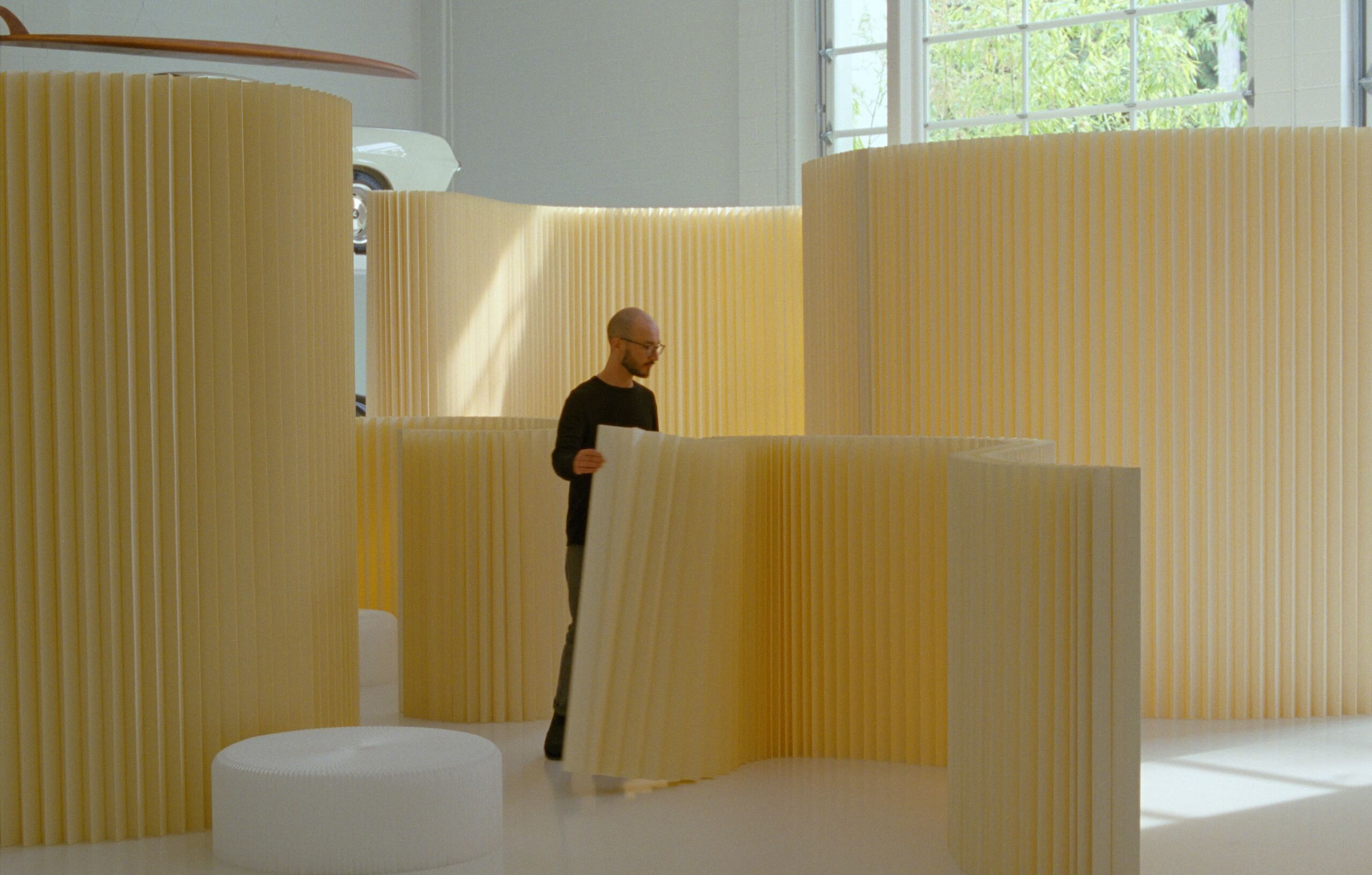 wooden room partition - new product launch