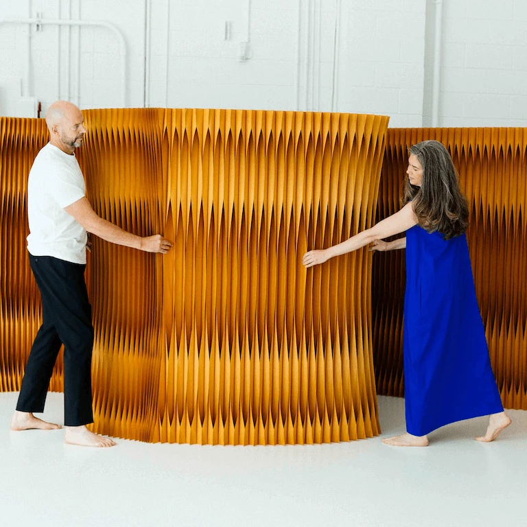 mobile sculpted room dividers - bespoke by molo