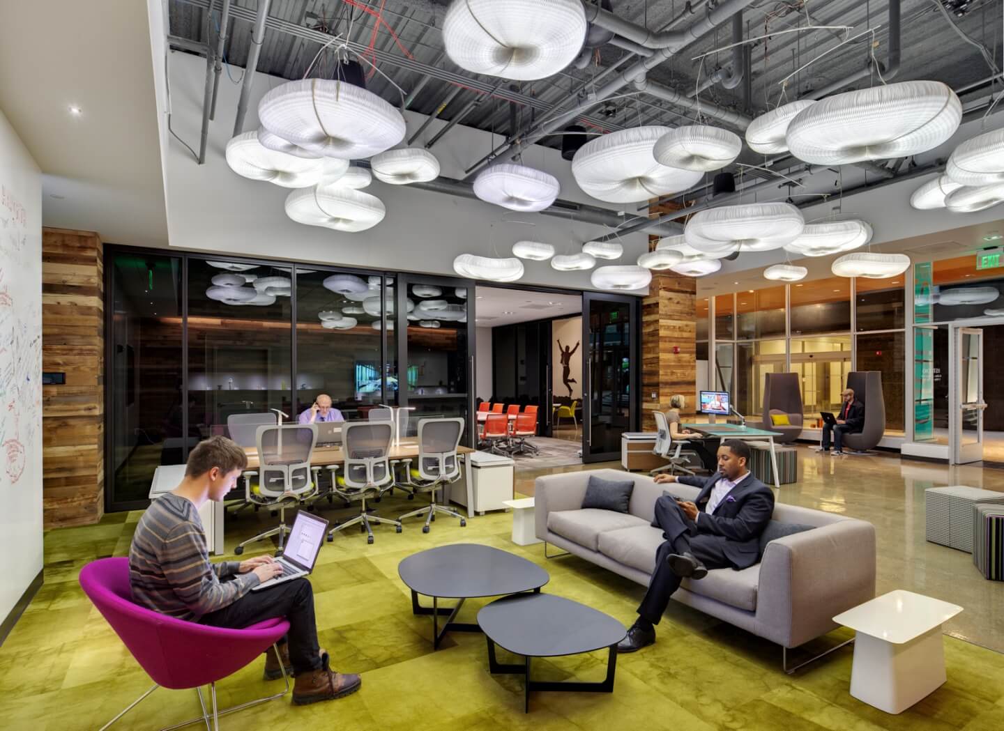 AIREA Studio in Detroit - Cloud Lighting in Lounge