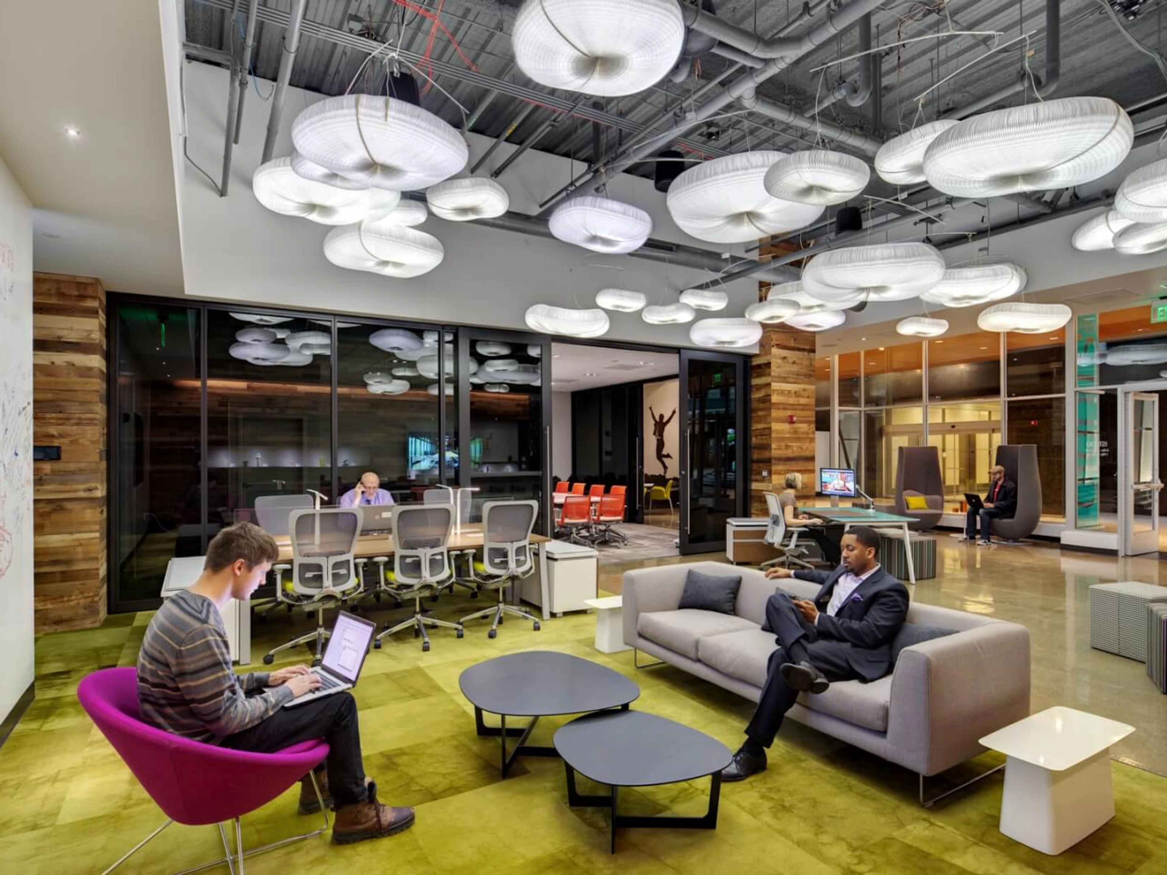 AIREA Studio in Detroit - Cloud Lighting in Lounge