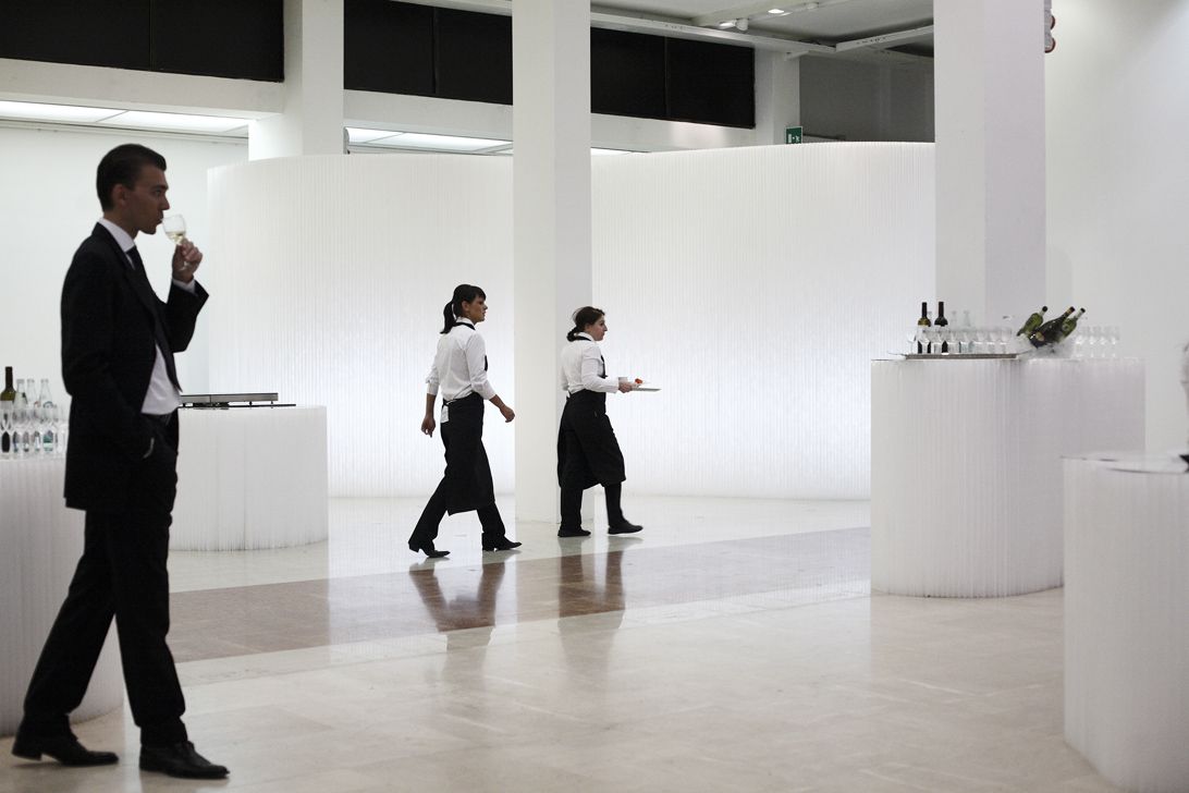 room dividers partitions for restaurants - Bologna Gallery of Modern Art Event