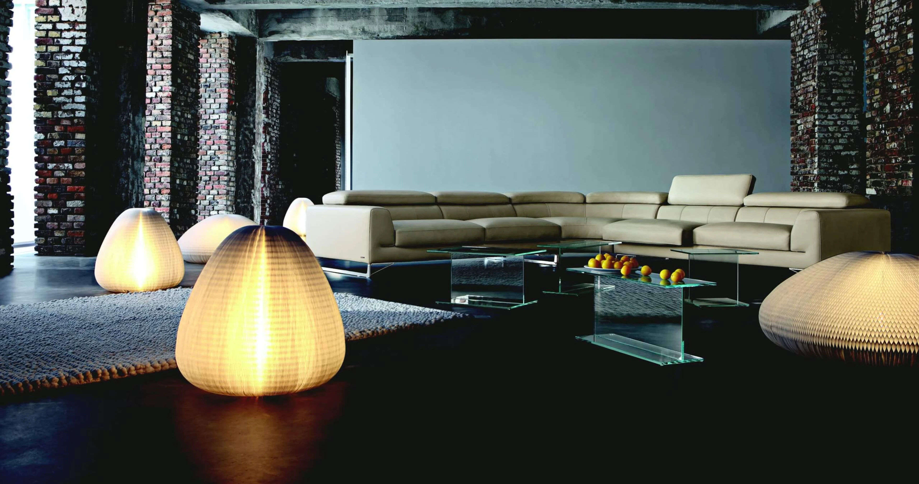 cloud lighting for luxury hotel environments - roche bobois showroom
