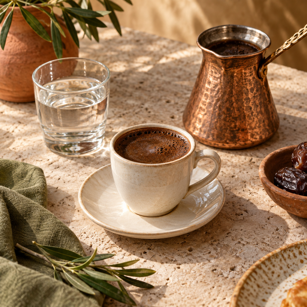 Turkish Coffee — illustrative AI-generated menu photograph