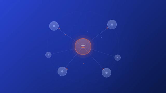 SoundCloud repost network with connected nodes and repost arrows