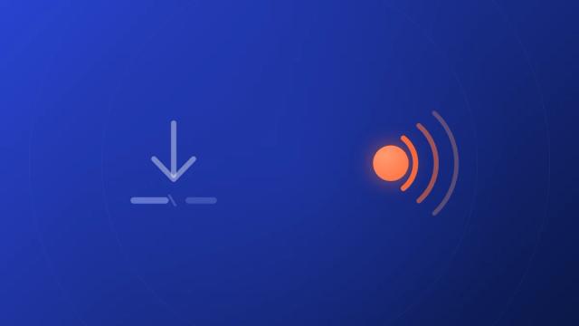 Download gate dimmed while a SoundCloud channel broadcast signal stays strong