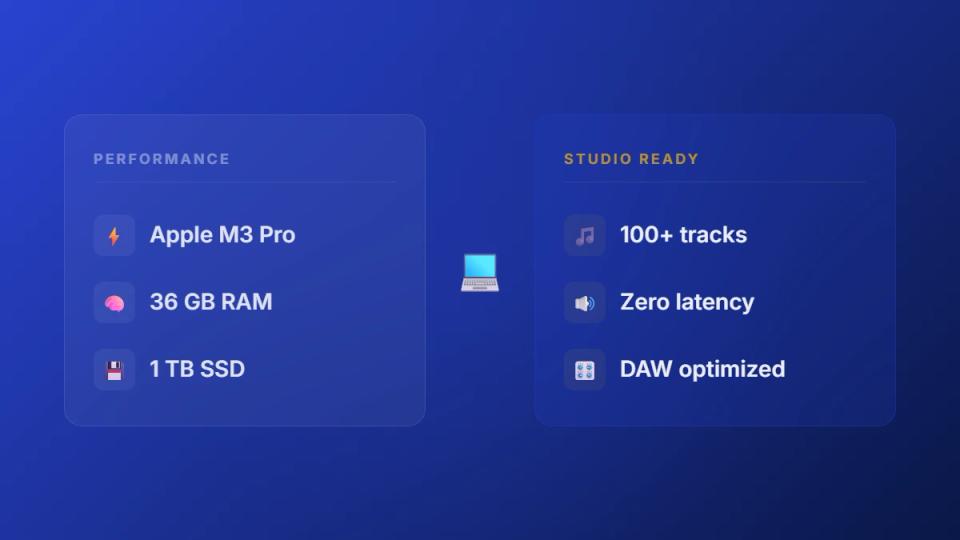 Music production laptop specs comparison for producers and curators