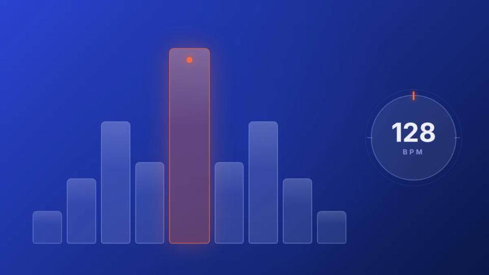 Beats per minute software - audio waveform spectrum analyzer with BPM tempo display
