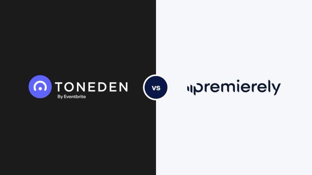 ToneDen logo next to the Premierely logo, comparing ToneDen alternatives for download gates