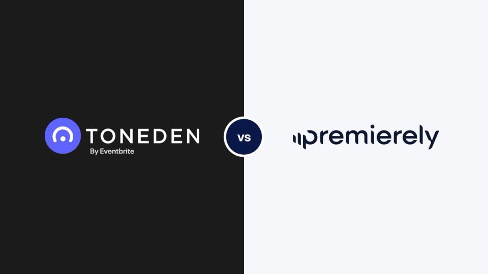 ToneDen logo next to the Premierely logo, comparing ToneDen alternatives for download gates