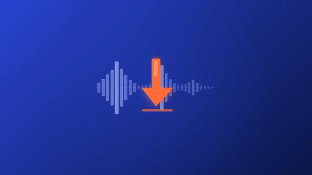 free beats download waveform with download arrow illustration