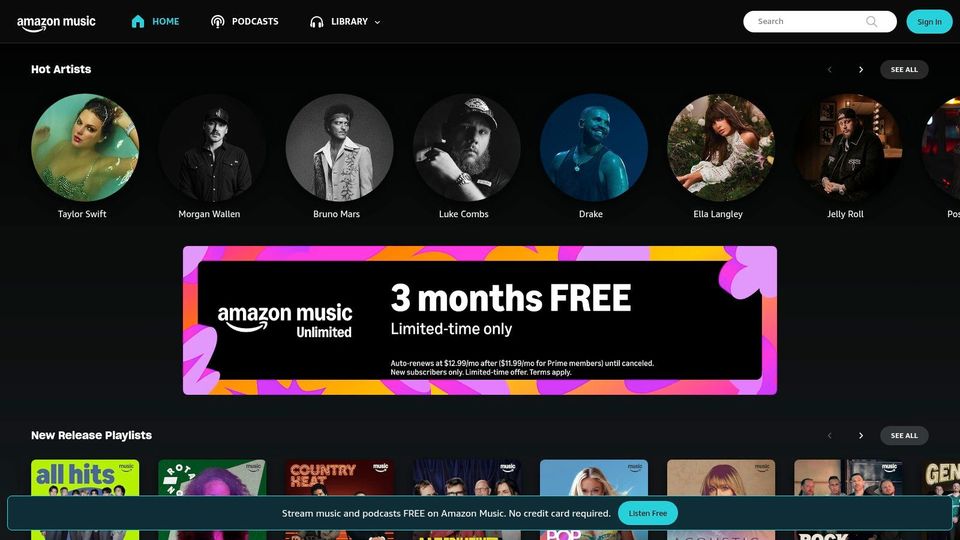 Amazon Music (Prime and Unlimited)