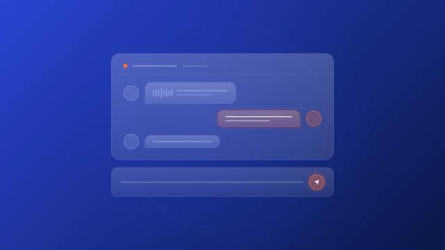 SoundCloud DM management interface with message thread and waveform