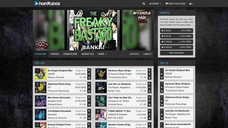 Hardtunes – Top 100