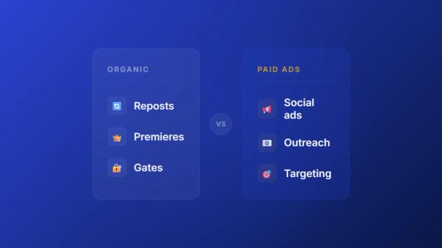 SoundCloud promotion comparison of organic vs paid methods