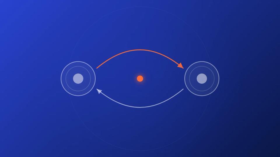 Abstract illustration of SoundCloud reposts moving a track from one channel to another