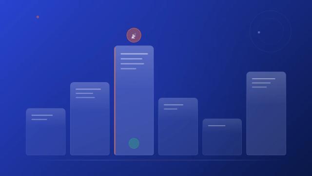 Abstract bar chart visualization for Spotify Release Radar playlist placement