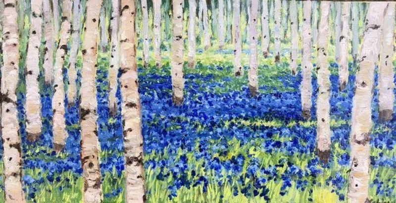 Berken in blauw, Ineke Mahieu