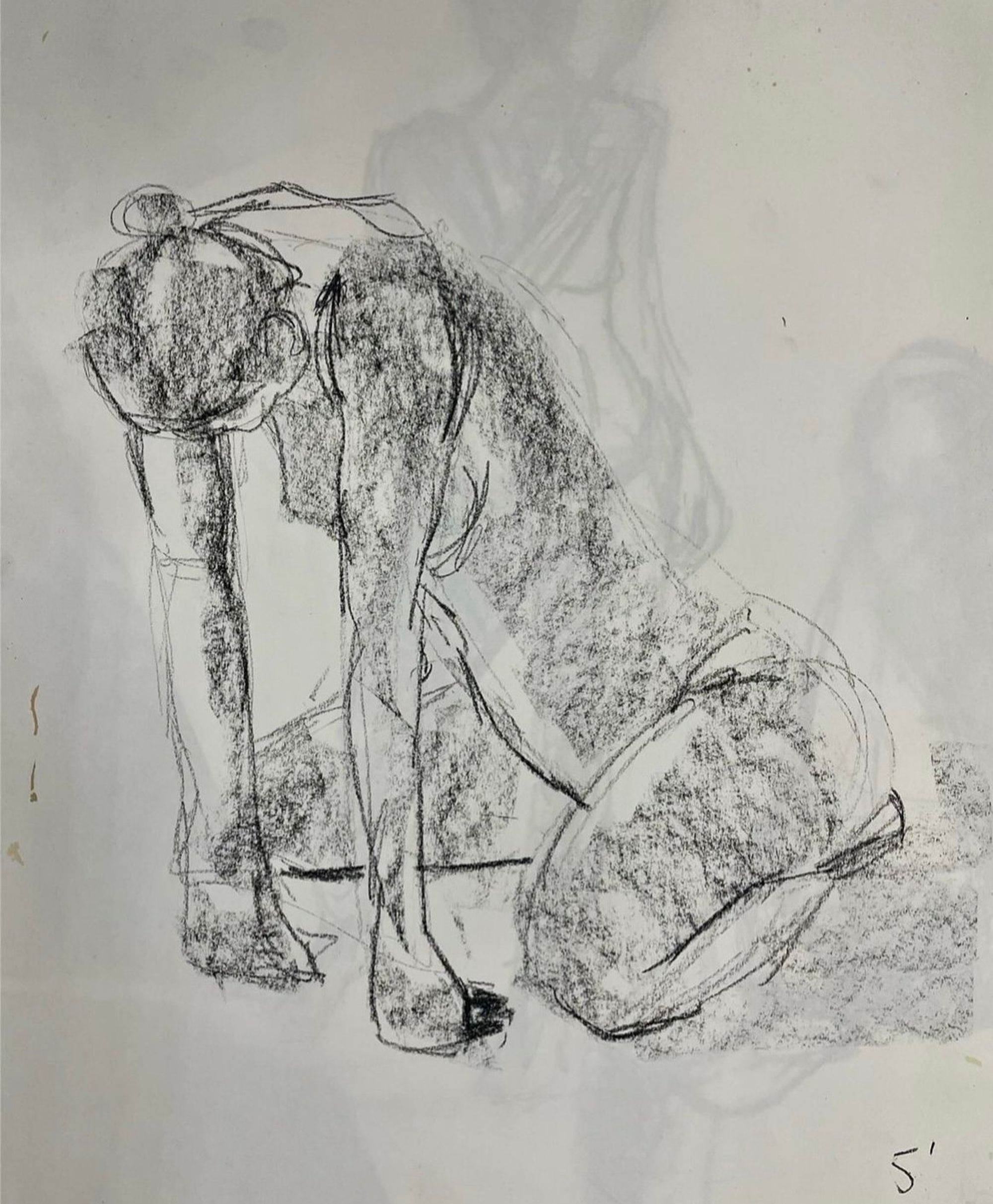 Houtskool studie 1