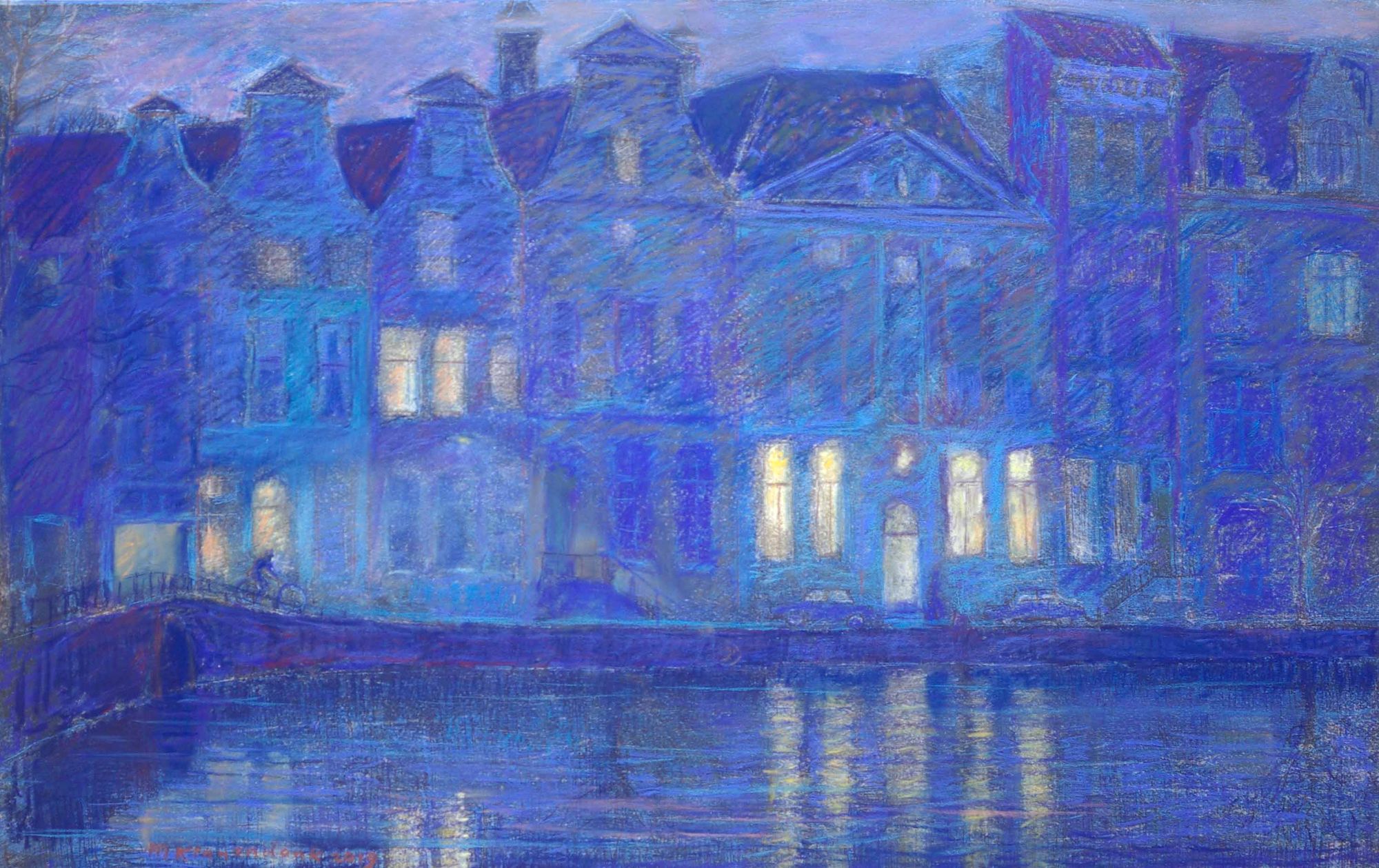 Nocturne Herengracht met Museum Het Grachtenhuis