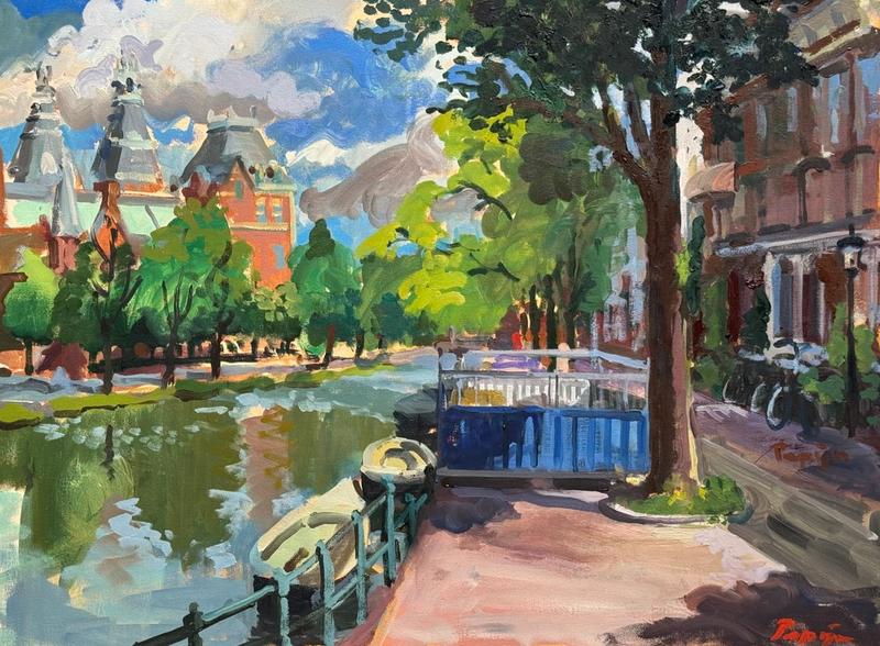 Ruysdaelkade Met Bouwmateriaal En Wolkenlucht, Pepijn van den Wall Bake