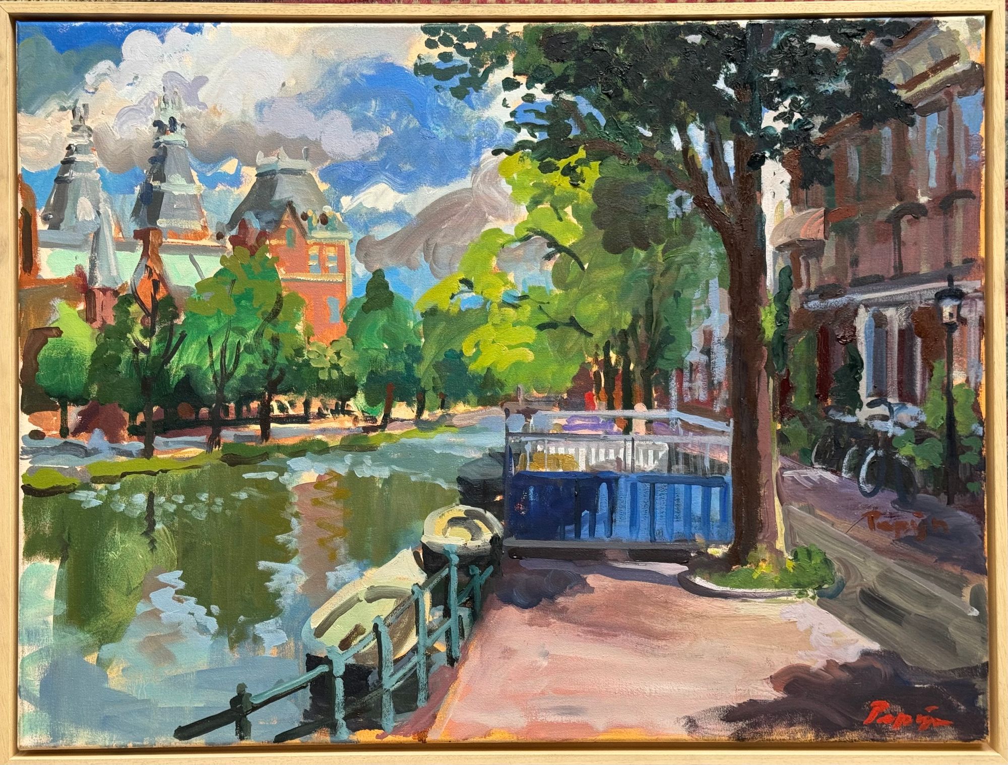 Ruysdaelkade Met Bouwmateriaal En Wolkenlucht