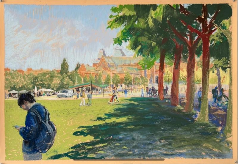 Warm Licht Op Het Museumplein, Pepijn van den Wall Bake