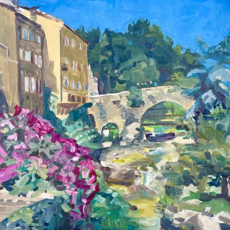 De brug over de Nartuby in Trans en Provance, Charlot van der Hoeven 