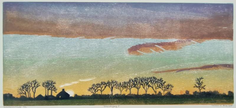Zonsondergang I, Marianne de Vries de Groot