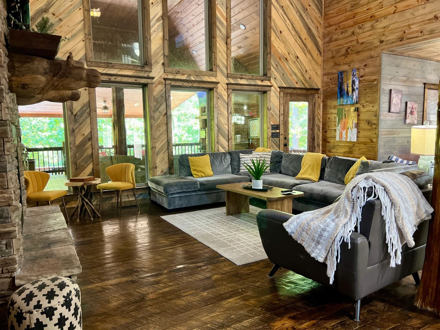 An open floor plan creates a warm, inviting space for everyone to gather.