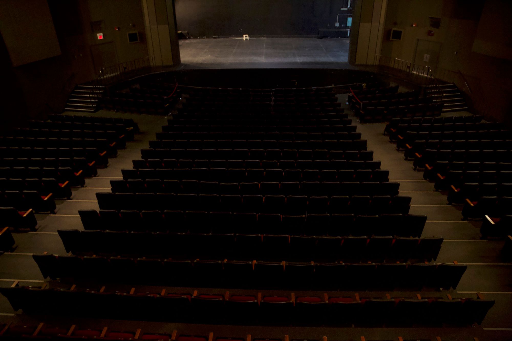 The auditorium seen from the stage