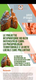 Locandina per CONVEGNO:- Rete delle cure palliative e malattie respiratorie