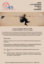 Locandina per COMUNITA' EMMANUEL - Evento anniversario per il 45° dalla nascita dei primi servizi alla comunità.