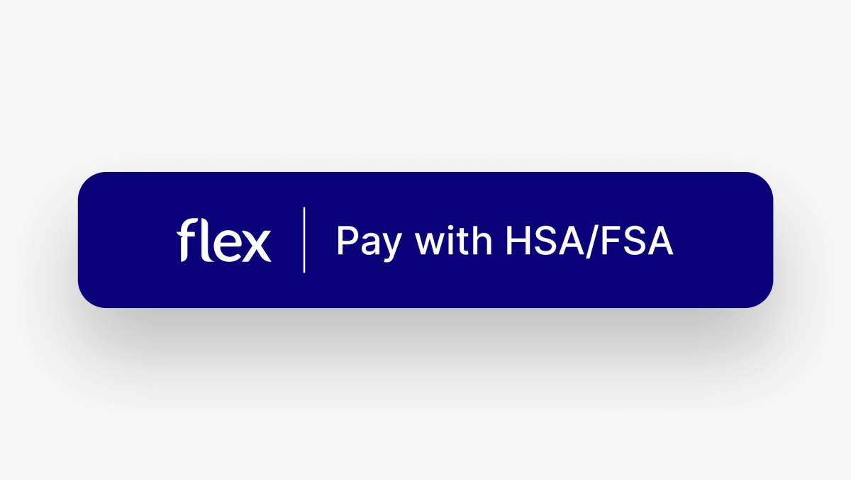 Flex Pay with HSA/FSA button