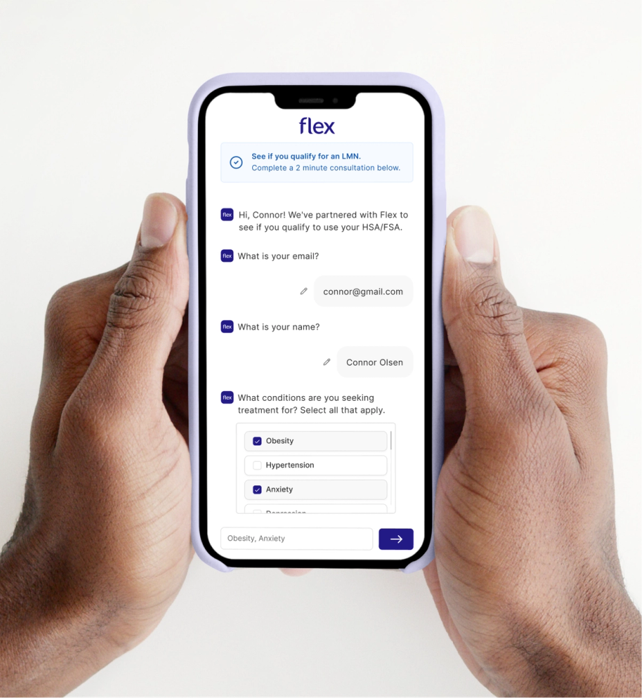 Flex HSA/FSA mobile telehealth consultation