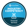 Snowflake Industry Competency badge for Financial Services