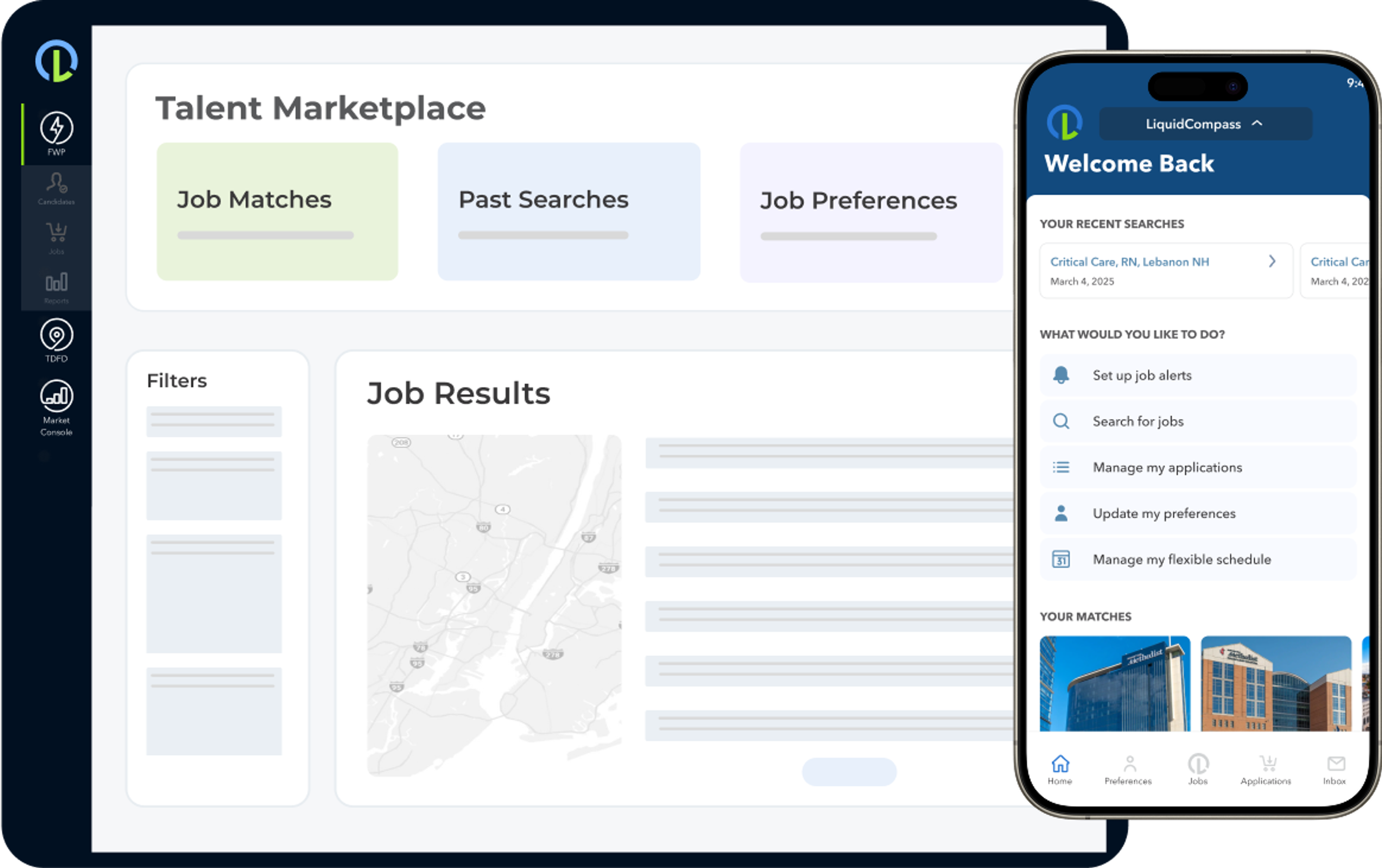 Web and mobile app