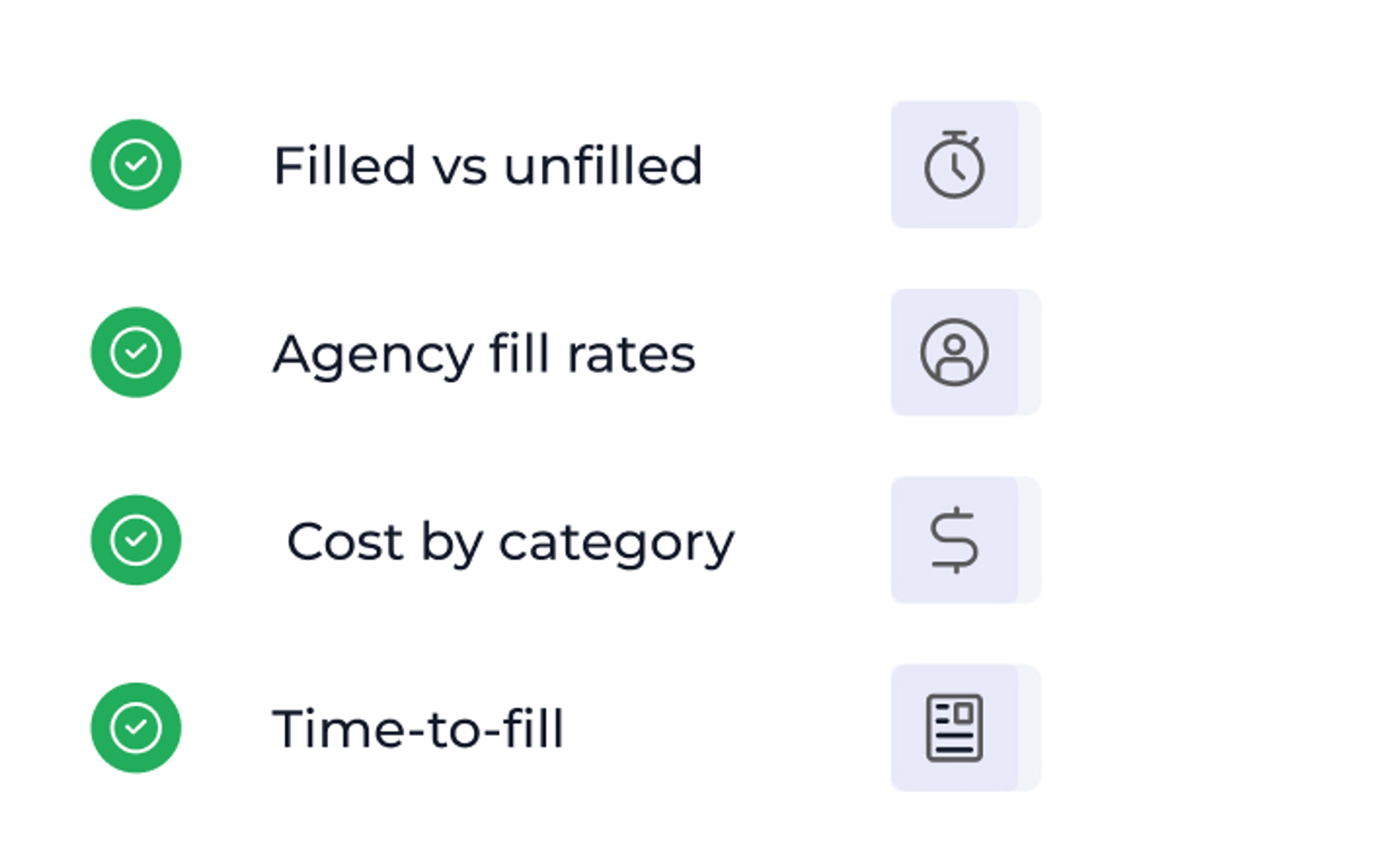 Standard workforce reporting