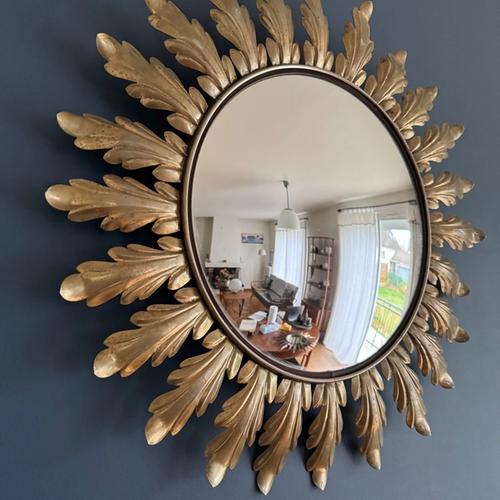 Miroir vintage FLOWER POWER