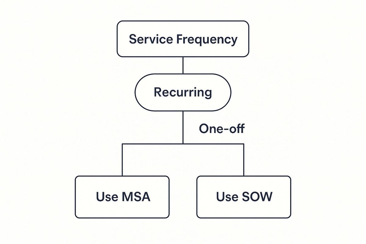 Infographic about what is a master service agreement
