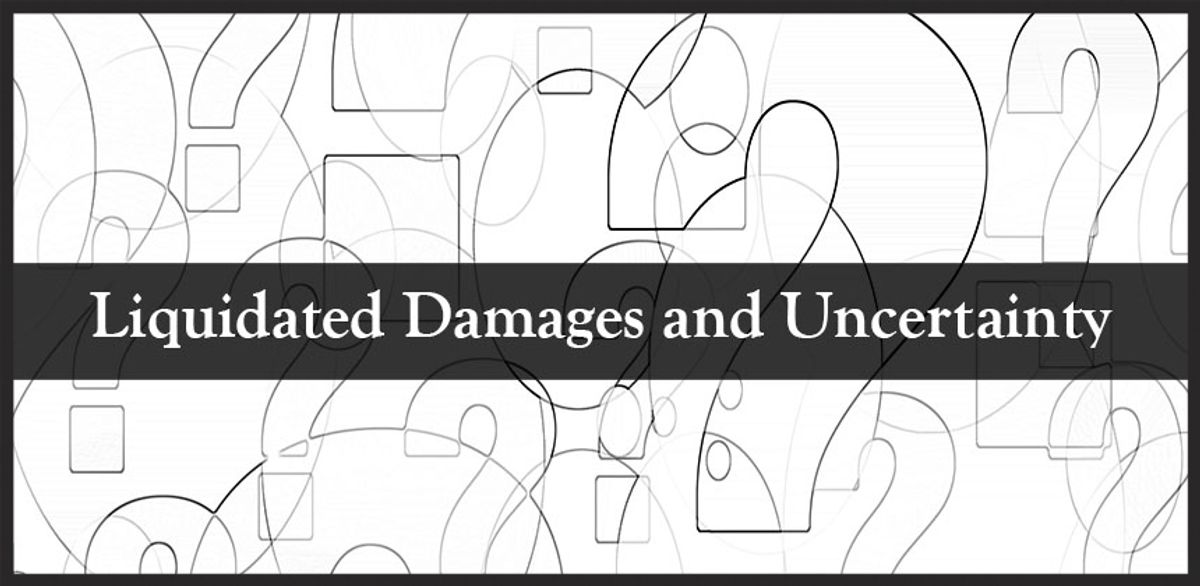  A liquidated damages clause is a provision that sometimes appears in contracts when it would be difficult for one party to the agreement to calculate damages should the other party decide to breach the contract. Before you decide to use a liquidated damages provision in your next agreement or sign off on an existing liquidated damages clause, it's important to make sure the clause is drafted properly. Contract Cordero Law to ensure your liquidated damages provision is valid.  