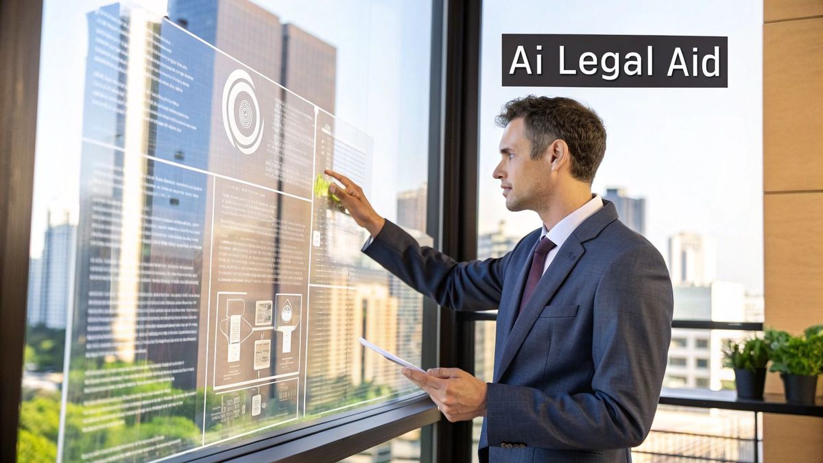 AI Lawyer Concept