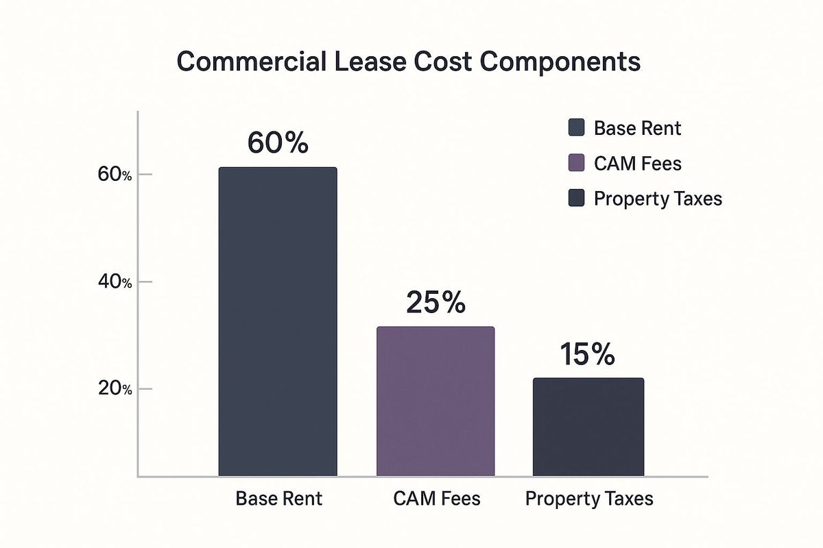 Infographic about negotiating commercial lease