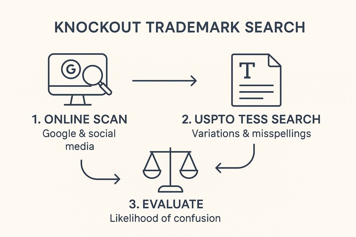 Infographic about can i trademark my name